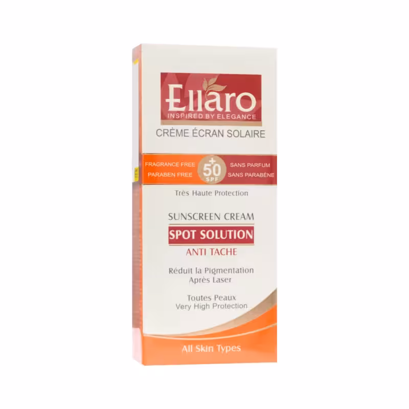 کرم ضد آفتاب SPF50 اسپات سولوشن ضد لک 40 میلی لیتر الارو
