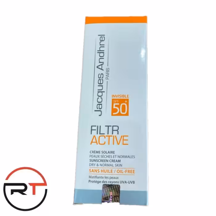 ضد آفتاب بی رنگ SPF50 پوست خشک و معمولی ژاک آندرل 50 میلی