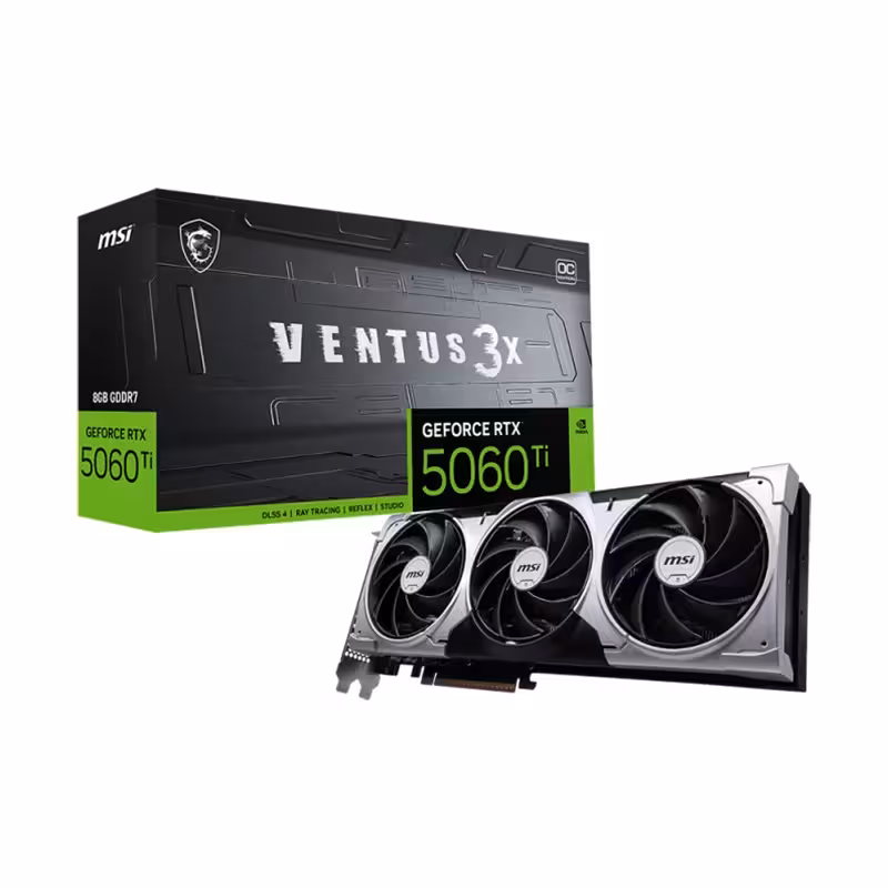 کارت گرافیک ام اس ای GeForce RTX 5060 TI VENTUS 3X OC 8GB
