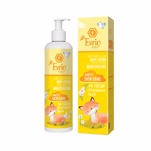 لوسیون بدن بچه مناسب انواع پوست اورین 300 میلی لیتر | Body Lotion Baby For All Skin Evrin 300 ml