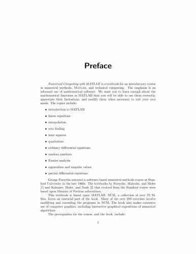 خرید و دانلود نسخه کامل کتاب Numerical Computing with MATLAB