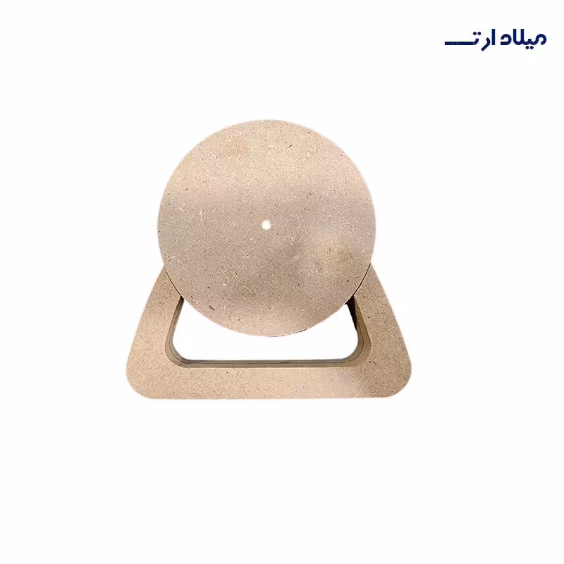 بیس MDF ساعت رومیزی پایه U بزرگ قطر 20 سانت