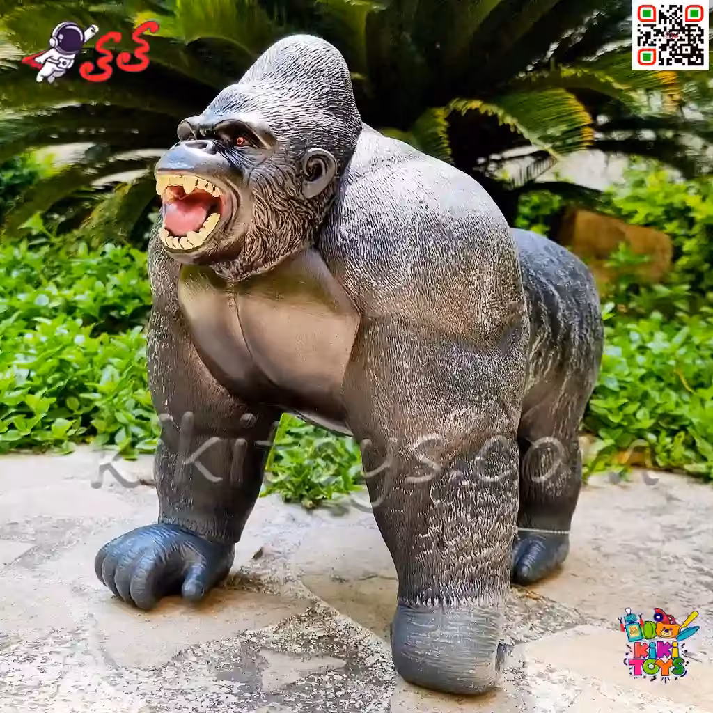 فیگور حیوانات گوریل و کینگ کنگ بزرگ نرم اسباب بازی اورجینال Gorilla figure X060