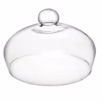 درب کاپ کیک شیشه ای  شفاف 23 سانت بسته یک عددی