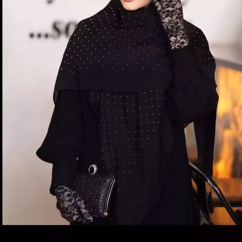 روسری حریر نگین دار  قواره 135