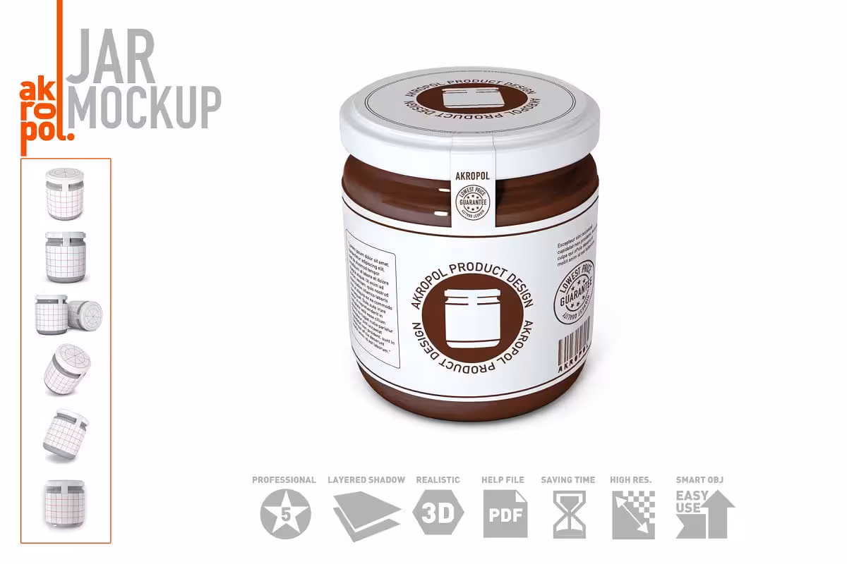 دانلود JAR MOCKUP – ماک آپ شیشه مربا