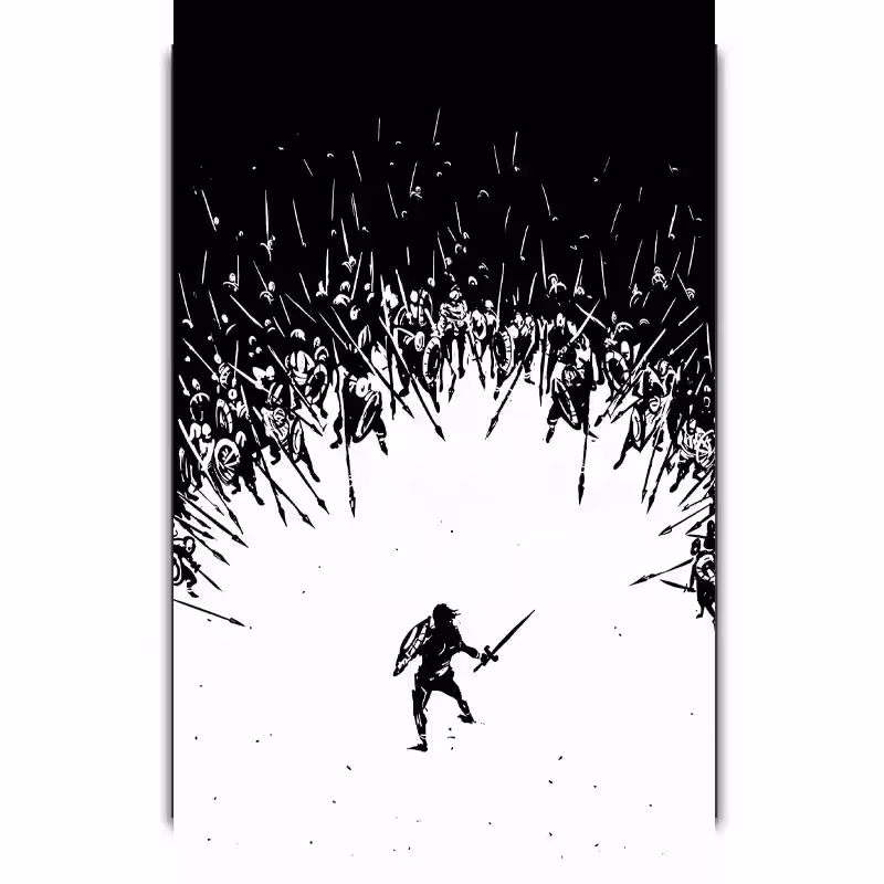 تابلو تنها در برابر لشکر