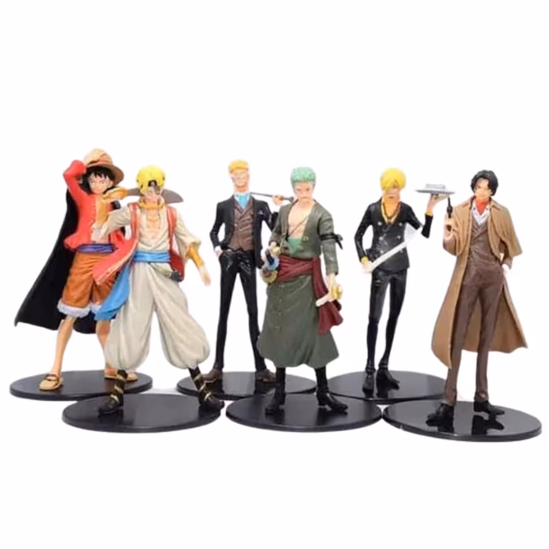 فیگور مدل کاوای کارت انیمه وان پیس One Piece Anime مجموعه 6 عددی
