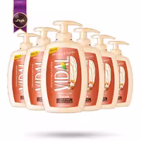 6 عدد صابون مایع ویدال Vidal مدل بادام و کره کاریته Almond & Karite حجم 500 میلی‌ لیتر (اورجینال)