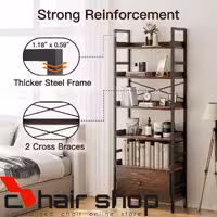 کتابخانه چوب و فلز کد 9819