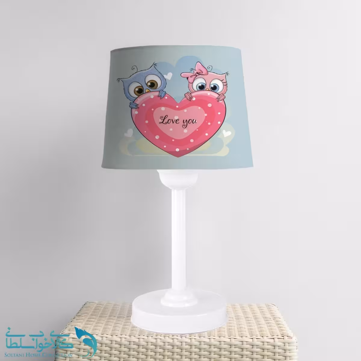 آباژور اتاق کودک طرح جغدای عاشق کد A1379