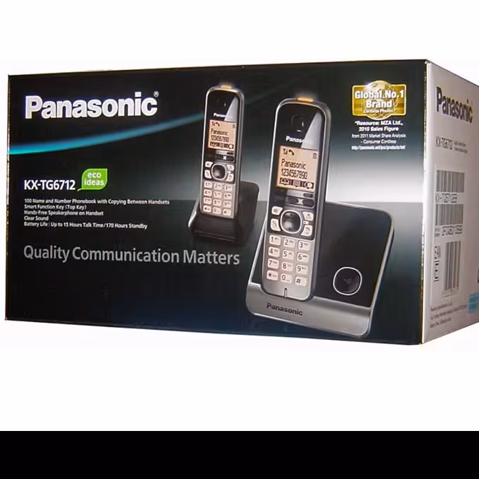 گوشی تلفن بی سیم پاناسونیک مدل KX-TG6712
