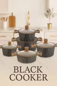 سرویس قابلمه لوکس B023  Black Cooker