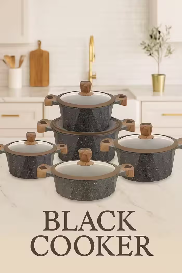 سرویس قابلمه لوکس B023  Black Cooker