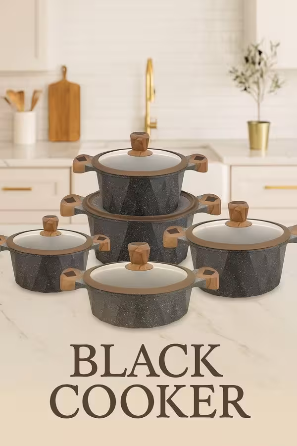 سرویس قابلمه لوکس B023  Black Cooker