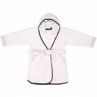 حوله تن پوش کودک لوما سفید طرحدار Luma Bathrobe