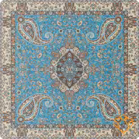 رومیزی ترمه ابریشم طرح سالار مشکی مدل 807