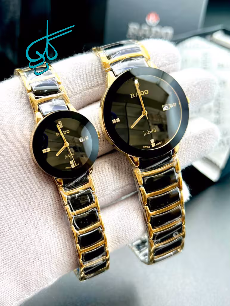 خرید ست ساعت زنانه و مردانه رادو سرامیکی کیفیت عالی موتور ژاپن رنگ ثابت کد 2116579 - ردگل