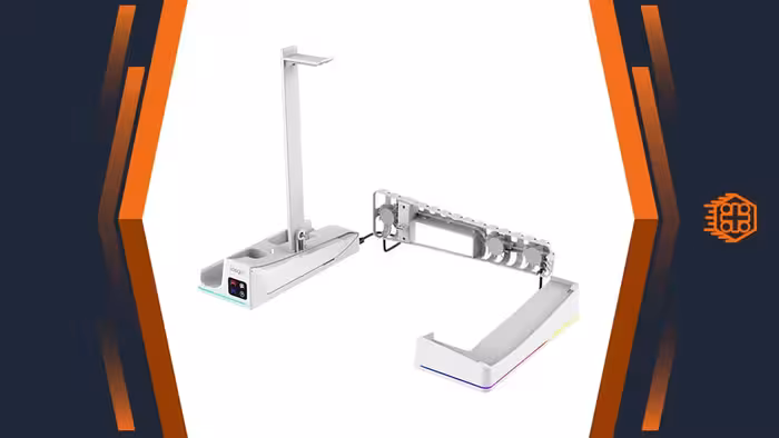 پایه شارژر افقی iPega RGB مناسب PS5 Slim – سفید