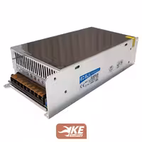 منبع تغذیه کف خواب 24 ولت 20 آمپر فن‌دار ادیسون مدل S-500-24