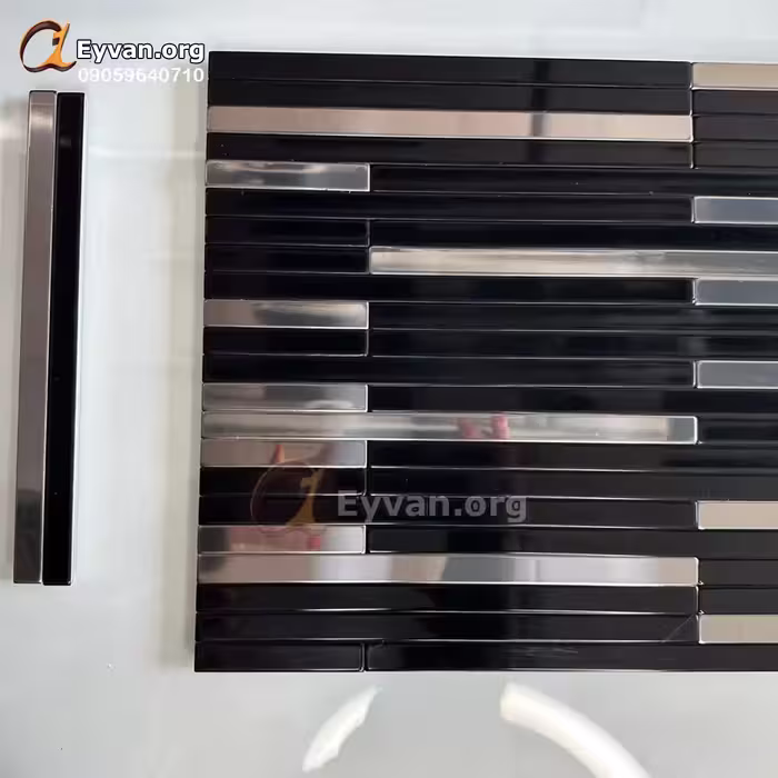 بین کابینتی مشکی چسبدار الومینیومی 20472