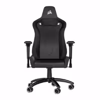 صندلی گیمینگ کورسیر TC200 Plush Leatherette Black-Black