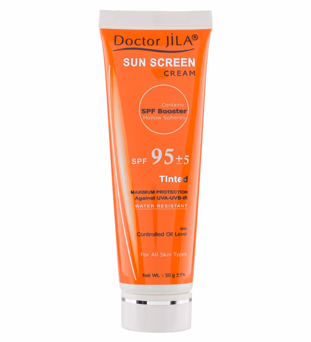 کرم ضدآفتاب رنگی فاقد چربی SPF95 5 دکتر ژیلا