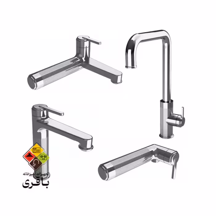 ست شیرآلات راسان مدل رزالین طلامات