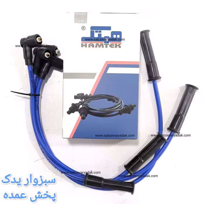 وایر شمع پراید ساژم تقویتی سر برنجی برند همتک
