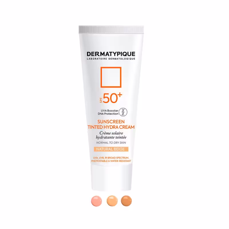 ضدآفتاب رنگی پوست خشک درماتیپیک Dermatypique Tinted Hydra Sunscreen SPF50
