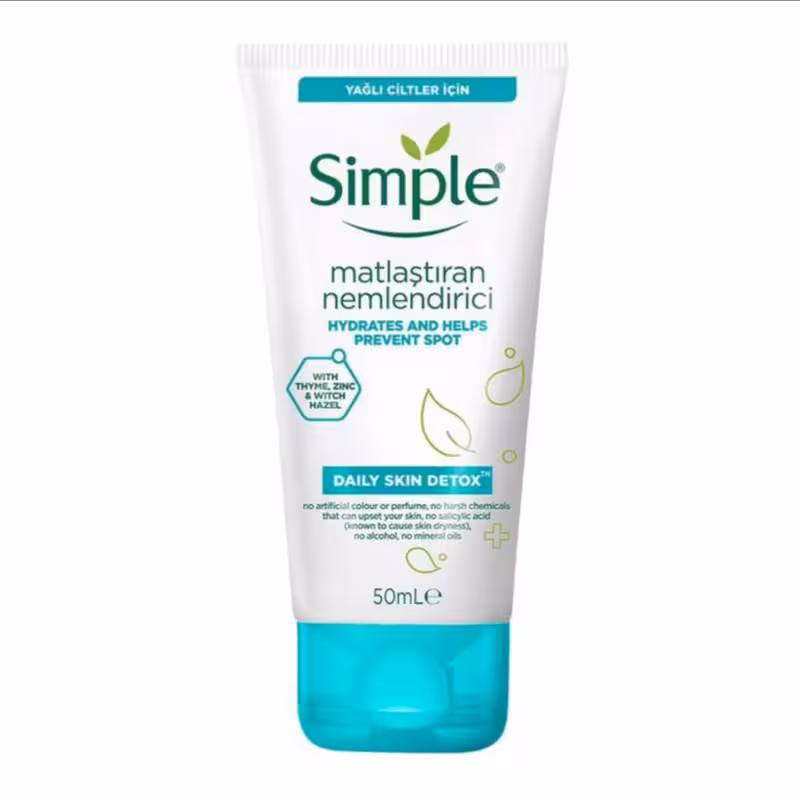 کرم مرطوب کننده سیمپل مدل daily skin detox حجم 50 میلی لیتر