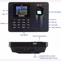 دستگاه حضورو غیات  بیومتریک دیجیتالی اثر انگشت اورجینال امازون المان