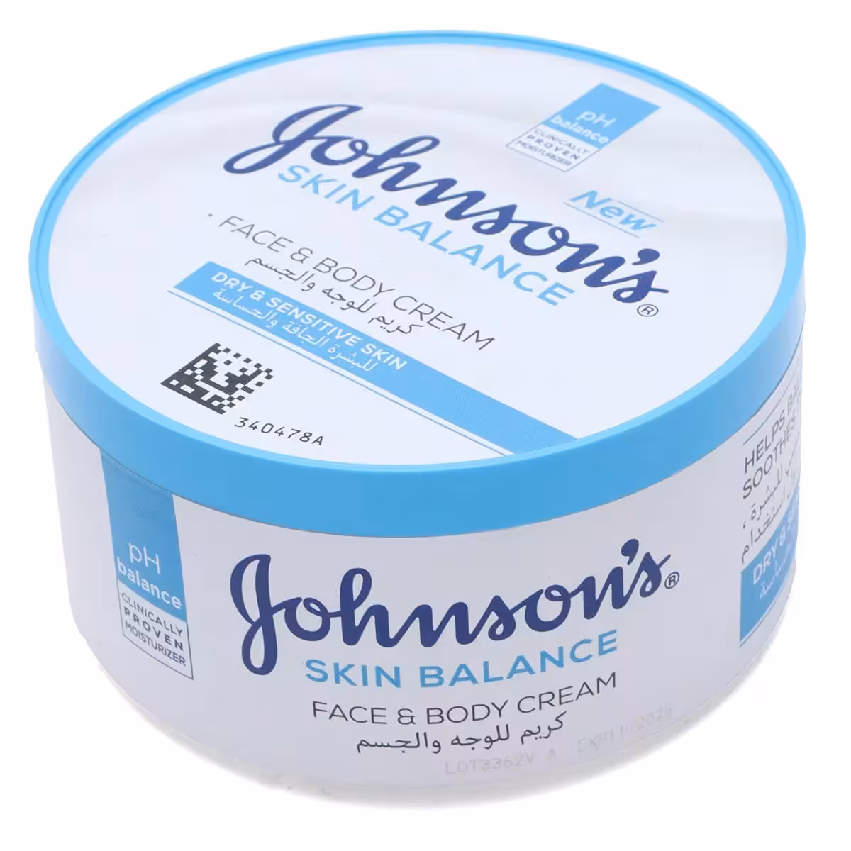 کرم آبرسان صورت و بدن جانسون مدل SKIN BALANCE حجم 300میل