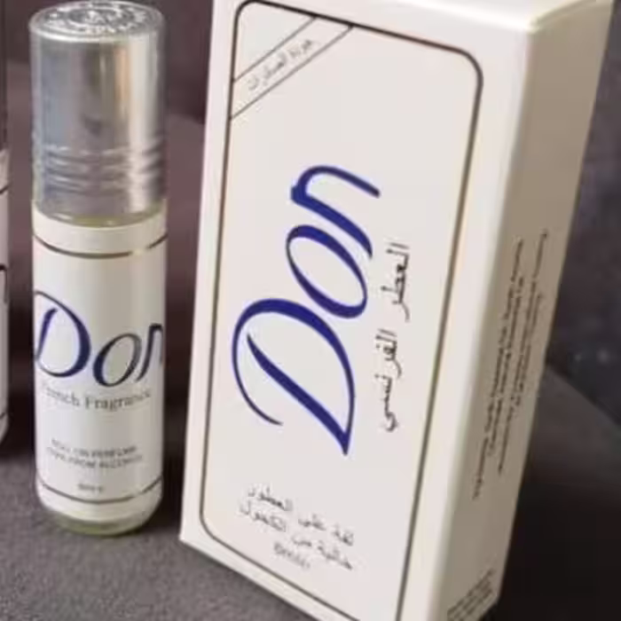 عطر Don اصلی اسانس فرانسوی رایحه صابونی و تمیزی 6 میل