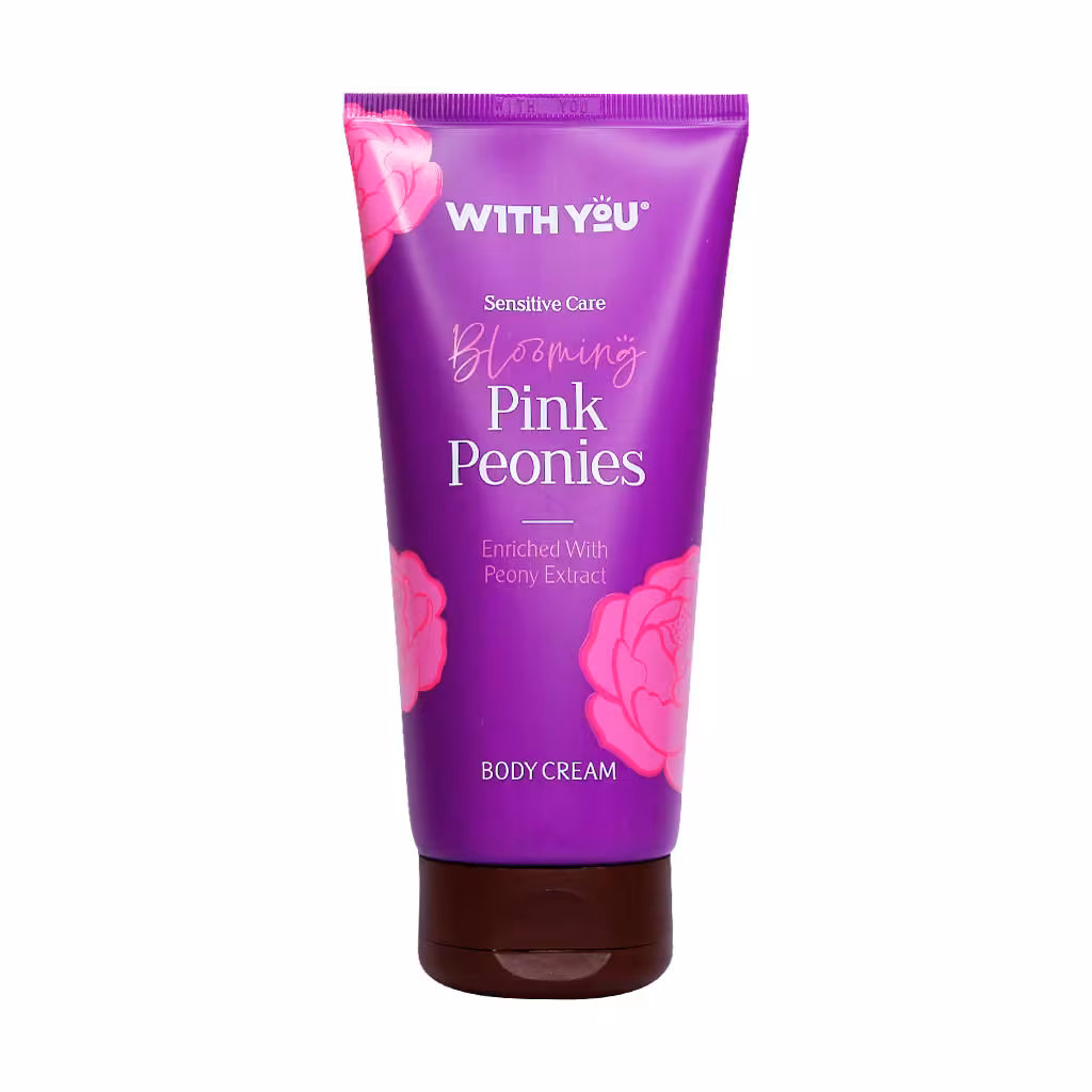 کرم مرطوب کننده بدن حاوی عصاره گل پیونی ویت یو | With You Blooming Pink Peonies Body Cream