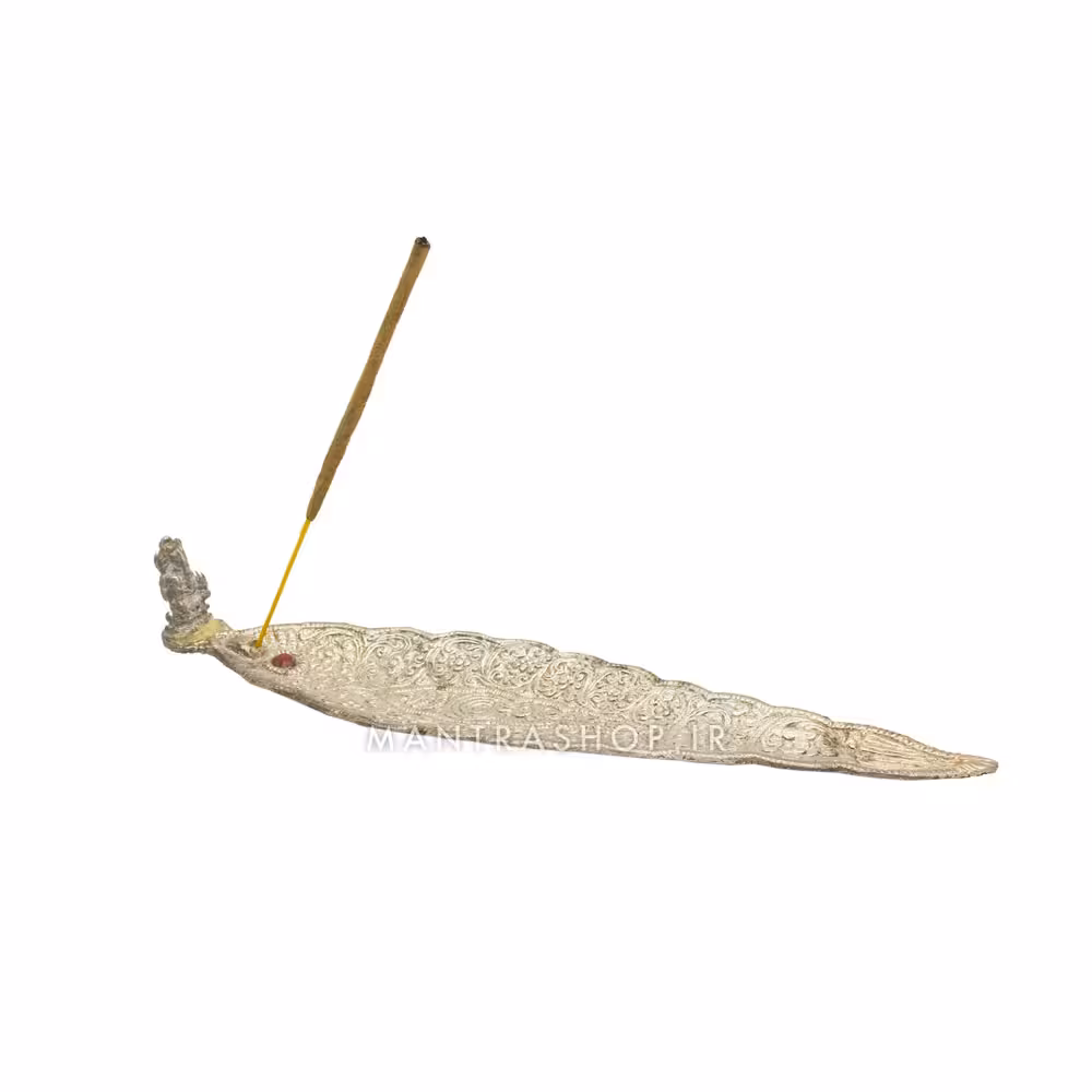 عودسوز فلزی نقره ای کد 211