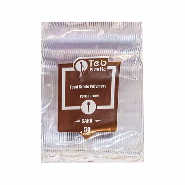 قاشق یکبار مصرف پیکنیک مدل سرو نسکافه سایز کوچک بسته 50 عددی