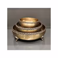 ظرف گرد سه پایه برنجی مپکو 759301
