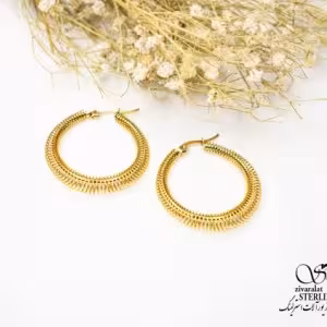 گوشواره حلقه ای استیل کد 5690