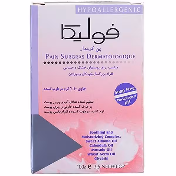 پن کرم دار فولیکا (مناسب پوست خشک و حساس) 100 گرمی