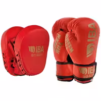 دستکش بوکس گرین هیل مدل آیبا به همراه میت رزمی بسته 3 عددی