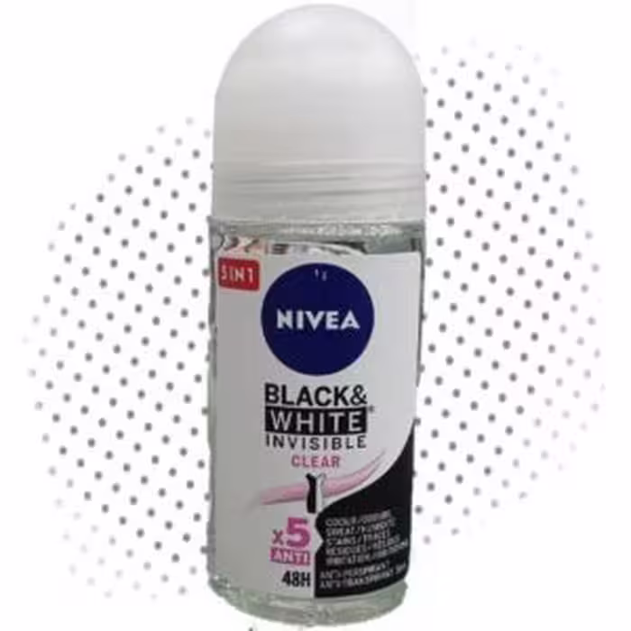 رول ضد تعریق زنانه نیوآ 50 میل black & white invisible clear