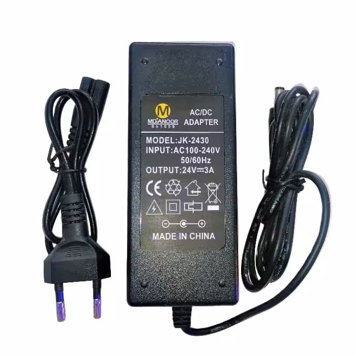 آداپتور 24 ولت 3 آمپر مدیا نور مدل JK-2430 | کالا مکس