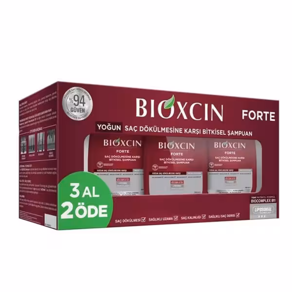 پک 3 عددی شامپو بیوکسین فورت BIOXCIN FORTRE حجم 300 میل
