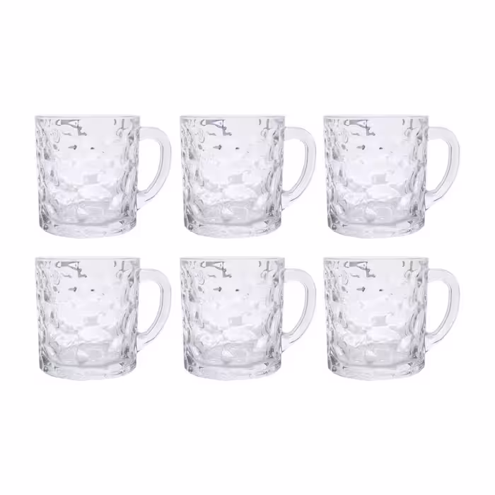 لیوان شیشه ای مدل لیندا بسته 6 عددی