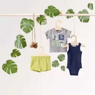 ست بچگانه برند آلمانی lupilu سایز 6تا12 ماه ست لوپیلو بادی لوپیلو