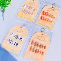 ناخن مصنوعی نگین دار  جین 12 تایی عمده