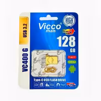 فلش مموری ویکومن مدل VC400 G ظرفیت 128 گیگابایت با رابط USB 3.2