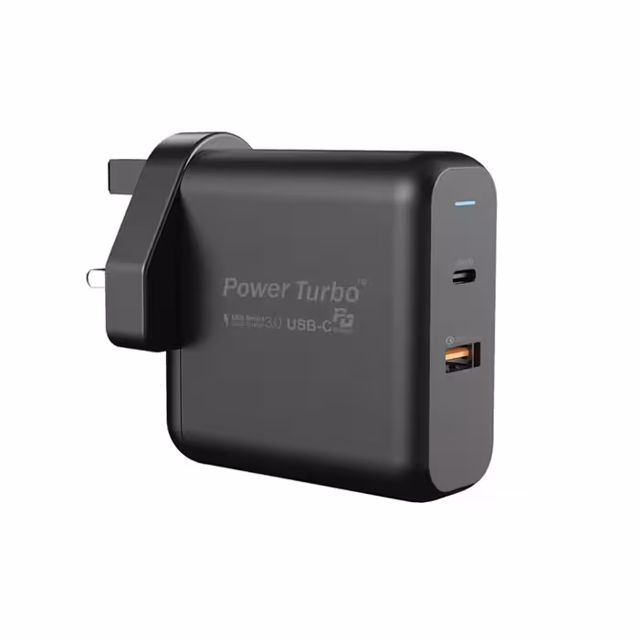 شارژر دیواری ویوو Wiwu Power Turbo 60W Wall Charger PD QC3.0 PT6021 با توان 60W مناسب برای برای موبایل و لپتاپ