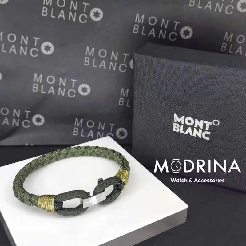 دستبند مردانه کنفی سبز مون بلان